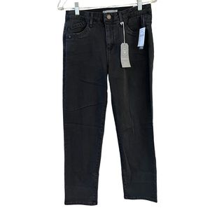 Wit & Wisdom Black Luxe Touch High Rise Slim Straight Jeans
